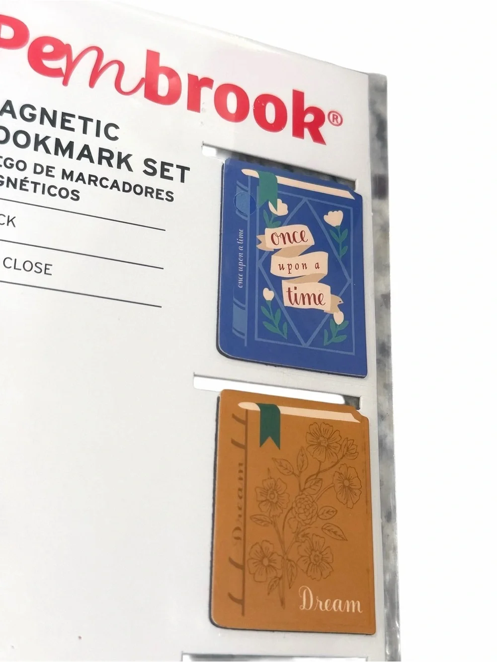 Pembrook Magnetic Bookmark Set Of 4 Pack Vintage Inspired Reader Gift Book Lover